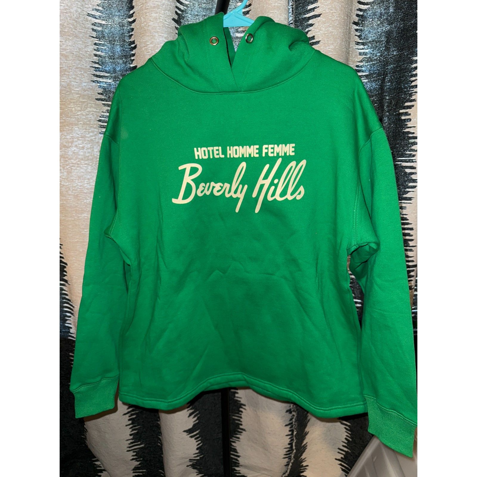 Nwot Hotel Homme Femme Beverly Hills Hoodie In Green Size S